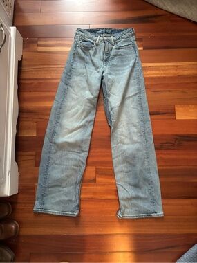 Old Navy Light Blue High-Rise Wide Leg Jeans